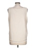 Paper Crane 100% Polyester Ivory Sleeveless Blouse Size L - photo 2
