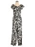 Mlle Gabrielle Animal Print Black Jumpsuit Size M - photo 1