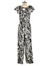 Mlle Gabrielle Animal Print Black Jumpsuit Size M - photo 2