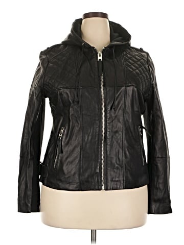 MICHAEL Michael Kors Leather Jacket (view 1)