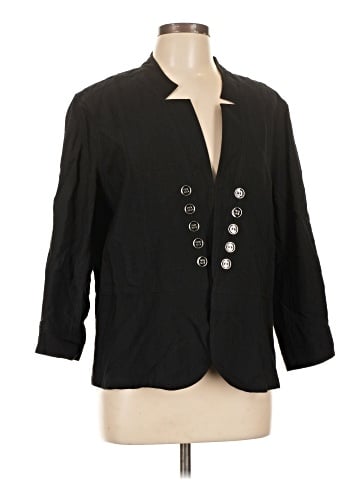 MULTIPLES 3/4 Sleeve Button-Down Shirt (view 1)
