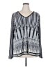 Avenue 100% Polyester Gray Long Sleeve Blouse Size 26 - 28 Plus - photo 1