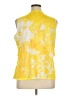 Coldwater Creek 100% Polyester Yellow Sleeveless Blouse Size 1X - photo 2