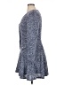 Taylor 100% Polyester Polka Dots Blue Casual Dress Size 14 - photo 5