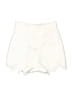 River Island 100% Polyester Ivory Shorts Size 6 - photo 2