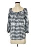 Walker & Wade 100% Rayon Blue 3/4 Sleeve Blouse Size XS - photo 1