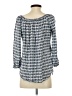 Walker & Wade 100% Rayon Blue 3/4 Sleeve Blouse Size XS - photo 2