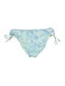 Roxy Floral Blue Swimsuit Bottoms Size M - photo 2