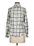 Tolani Plaid Gray Long Sleeve Button-Down Shirt Size S - photo 1
