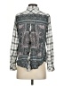 Tolani Plaid Gray Long Sleeve Button-Down Shirt Size S - photo 2