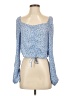 rue21 100% Polyester Blue Long Sleeve Blouse Size S - photo 1