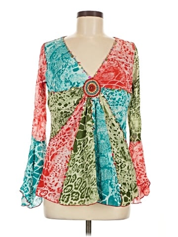 Haven Bleu Long Sleeve Blouse (view 1)