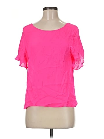MYNE Ashley Ann Short Sleeve Silk Top (view 1)