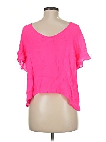 MYNE Ashley Ann Short Sleeve Silk Top (view 2)
