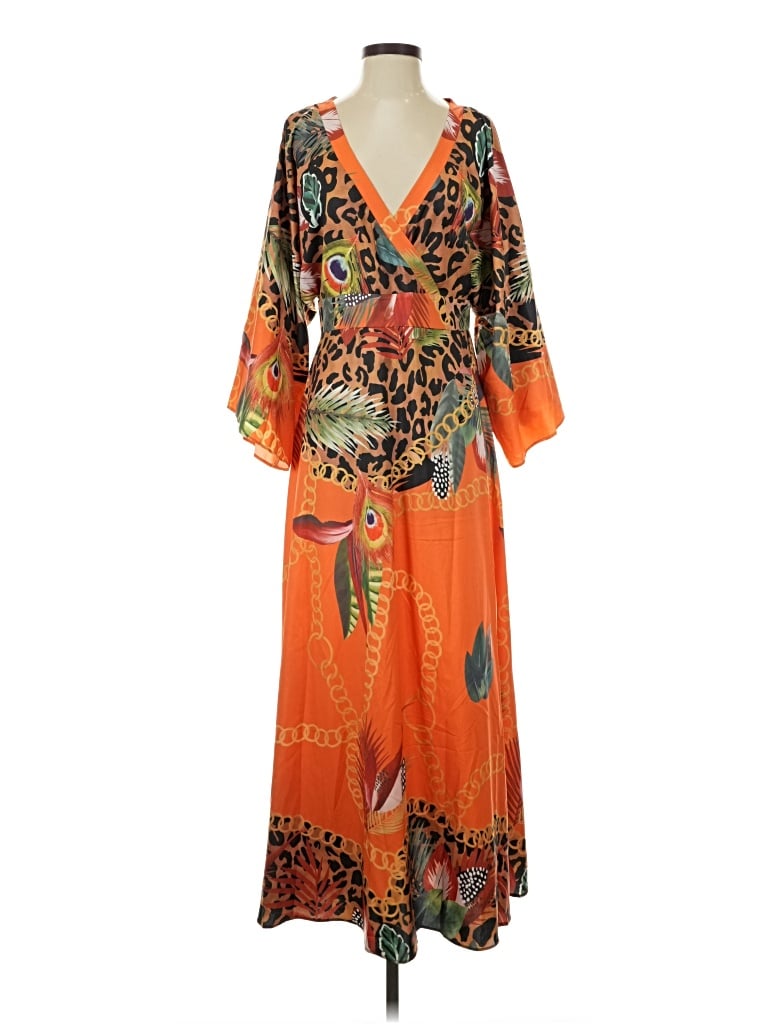 Pre-owned Cbr Casual Dress In Orange
