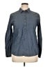 Jachs Girlfriend Polka Dots Blue Long Sleeve Button-Down Shirt Size XL - photo 1