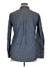Jachs Girlfriend Polka Dots Blue Long Sleeve Button-Down Shirt Size XL - photo 2