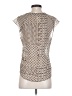 Line & Dot Silver Sleeveless Blouse Size S - photo 2
