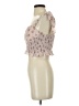 Cotton Candy LA 100% Polyester Tan Ivory Sleeveless Blouse Size S - photo 5