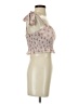 Cotton Candy LA 100% Polyester Tan Ivory Sleeveless Blouse Size S - photo 4