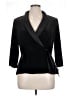 Alex Evenings Solid Black Blazer Size XL - photo 1
