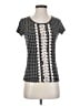 Max Mara Houndstooth Gray Short Sleeve T-Shirt Size S - photo 1