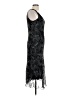 Jonathan Martin 100% Polyester Paisley Black Cocktail Dress Size 12 - photo 4