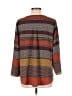 Ezra Stripes Color Block Brown 3/4 Sleeve Blouse Size L (estimated) - photo 2