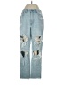 Abercrombie & Fitch Graphic Blue Jeans Size 2 - photo 1