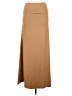 Real Essentials Solid Tan Casual Skirt Size M - photo 1