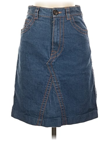 Prada Denim Midi Skirt (view 1)