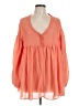 Easel Orange 3/4 Sleeve Blouse Size L - photo 1