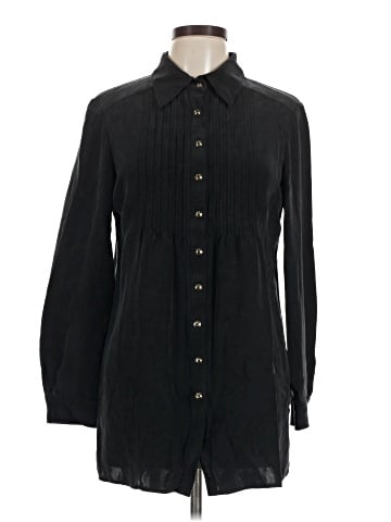 St. John Long Sleeve Silk Top (view 1)