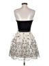Betsey Johnson 100% Polyester Silver Cocktail Dress Size 4 - photo 2