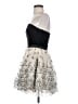 Betsey Johnson 100% Polyester Silver Cocktail Dress Size 4 - photo 5
