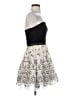 Betsey Johnson 100% Polyester Silver Cocktail Dress Size 4 - photo 4