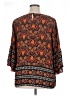 Relativity 100% Polyester Orange 3/4 Sleeve Blouse Size 1X - photo 2