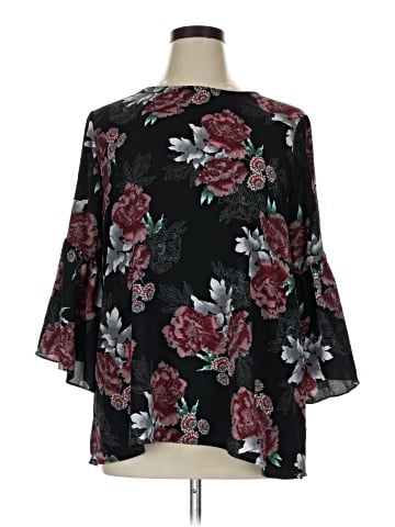 Bobeau 3/4 Sleeve Blouse (view 1)