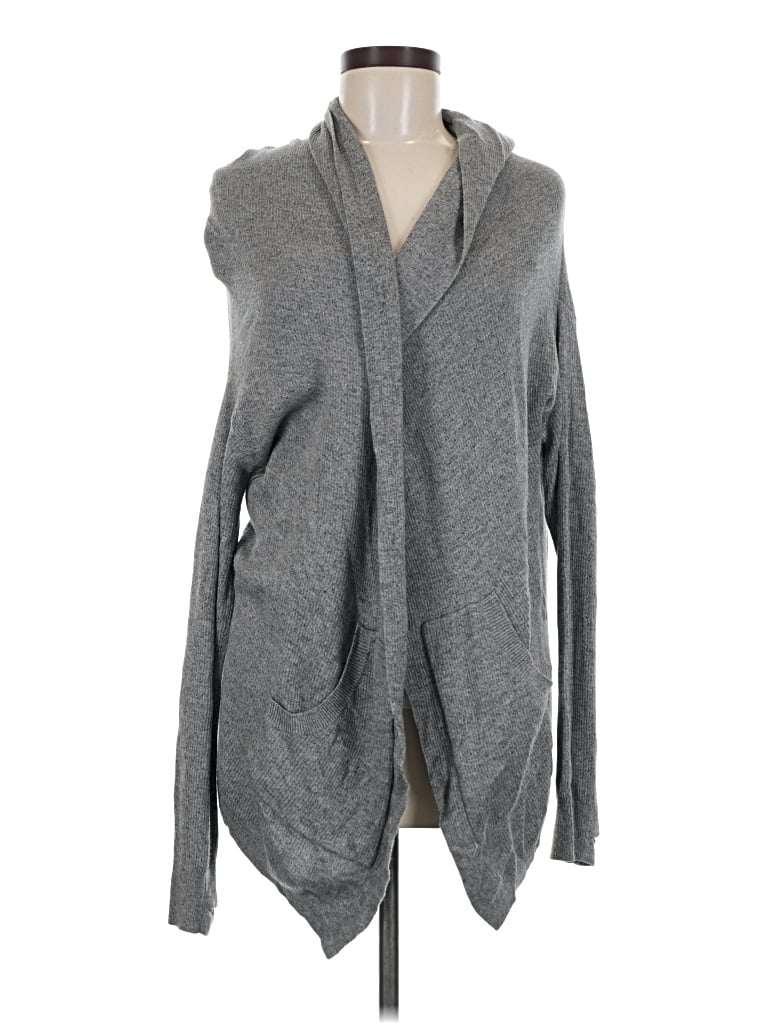 Pre-owned Lululemon Athletica Cardigan Sweater In Gray