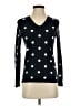 Tommy Hilfiger 100% Cotton Polka Dots Black Pullover Sweater Size S (petite) - photo 1