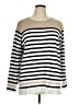 Calvin Klein Stripes Ivory Pullover Sweater Size XL - photo 1