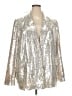 The Drop 100% Polyester Metallic Silver Blazer Size 3X - photo 1