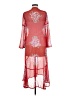 Just Living 100% Polyester Red Kimono Size M - photo 2
