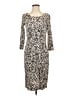 Max Mara Animal Print Ivory Black Cocktail Dress Size S - photo 1