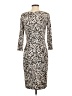Max Mara Animal Print Ivory Black Cocktail Dress Size S - photo 2