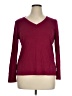 Talbots Outlet 100% Cotton Burgundy Pullover Sweater Size XL - photo 1