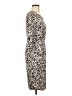 Max Mara Animal Print Ivory Black Cocktail Dress Size S - photo 4