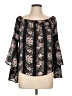 Flying Tomato 100% Polyester Black 3/4 Sleeve Blouse Size L - photo 1