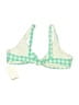 Vitamin A Checkered-gingham Green Swimsuit Top Size L - photo 2