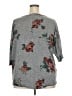 Bobbie Brooks Floral Gray Pullover Sweater Size 3X - photo 2